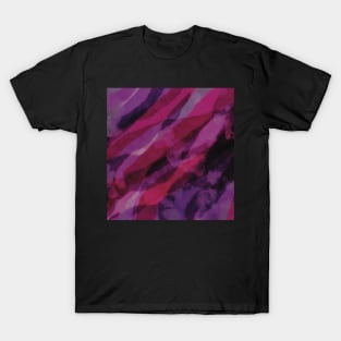 Abstract watercolor pattern in purple T-Shirt